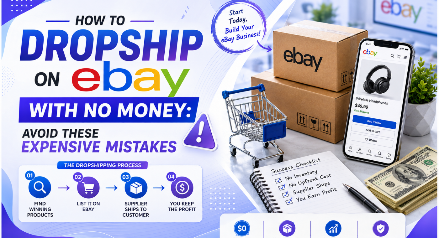 How to Dropship on eBay With No Money: Avoid These Expensive Mistakes