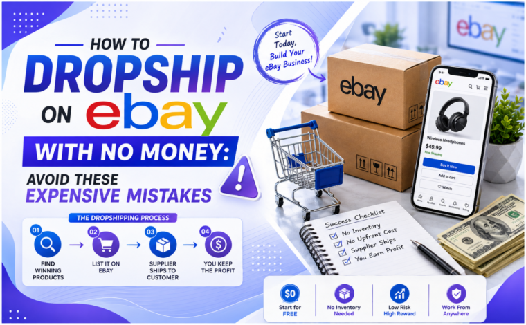 How to Dropship on eBay With No Money: Avoid These Expensive Mistakes