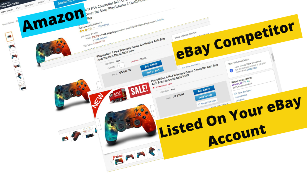 Amazon to eBay dropshipping Method - Amazon - Competitor - Your Listing