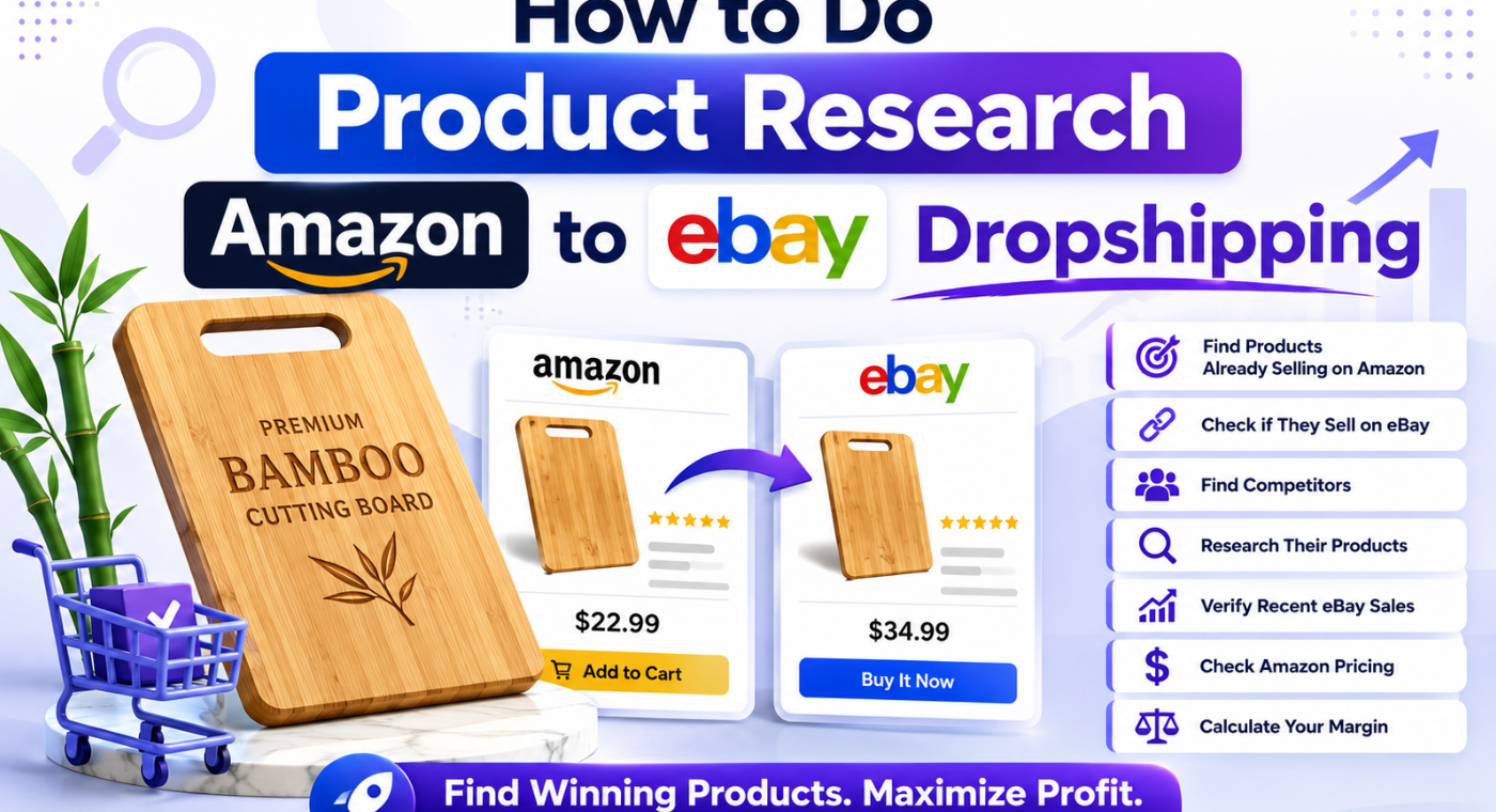 How to Do Product Research for Amazon to eBay Dropshipping