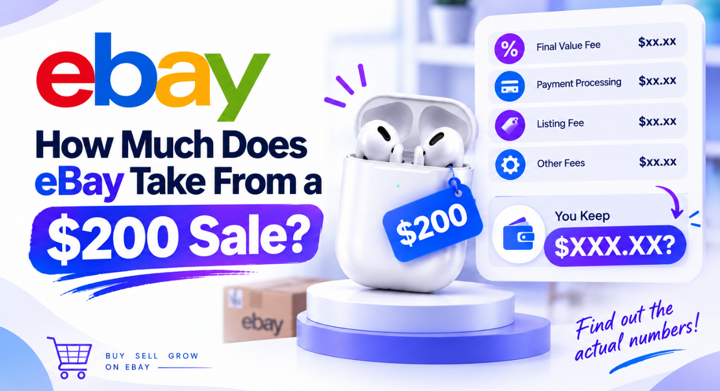 How Much Does eBay Take From a $200 Sale?