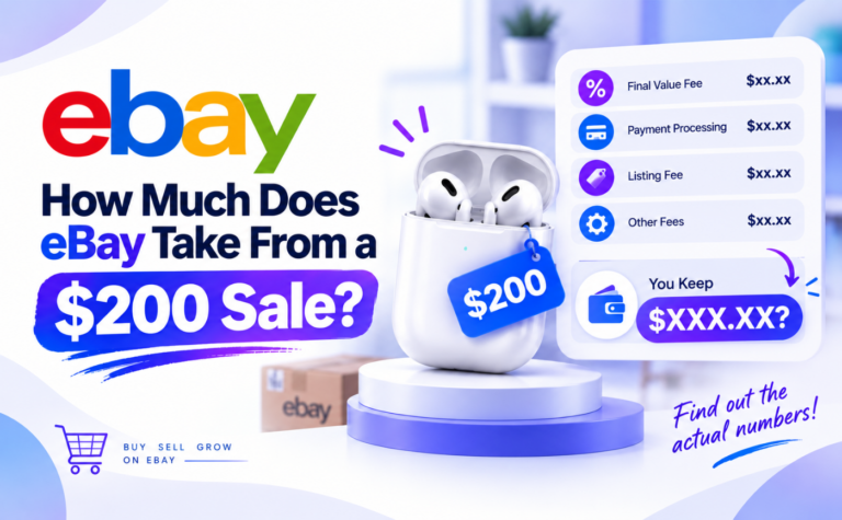 How much does eBay take from a $200 sale